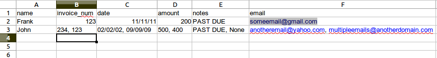 screenshot of spreadsheet